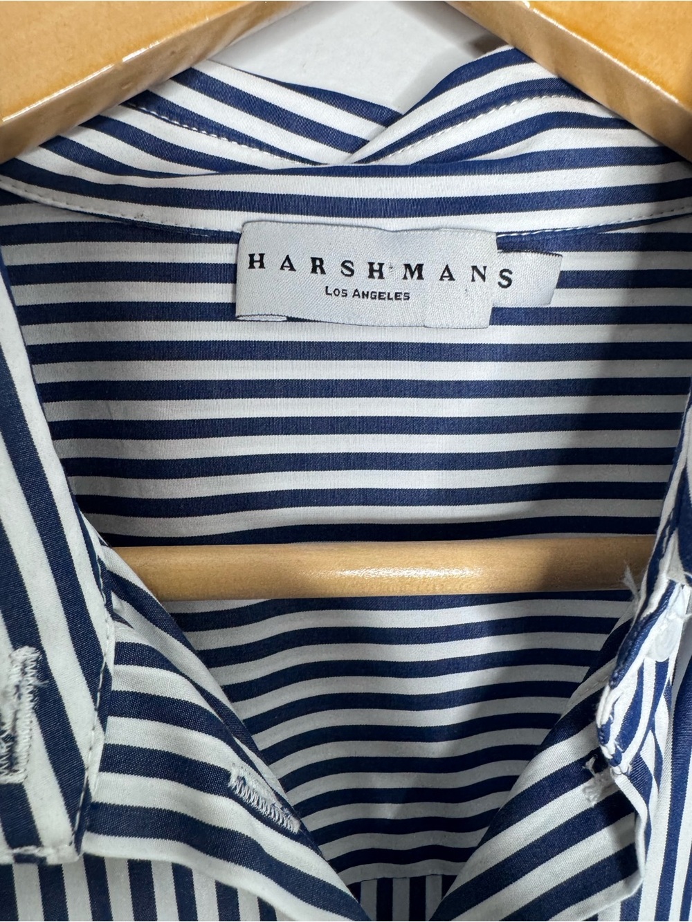 Harshman MEADOW COTTON TWILL Striped SHIRT DRESS Small - Picture 10 of 11